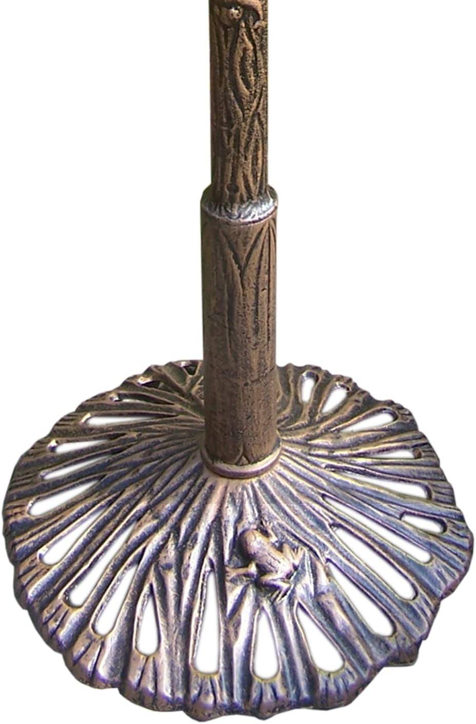 5012AB Antique Bronze Frog Design Aluminum Birdbath