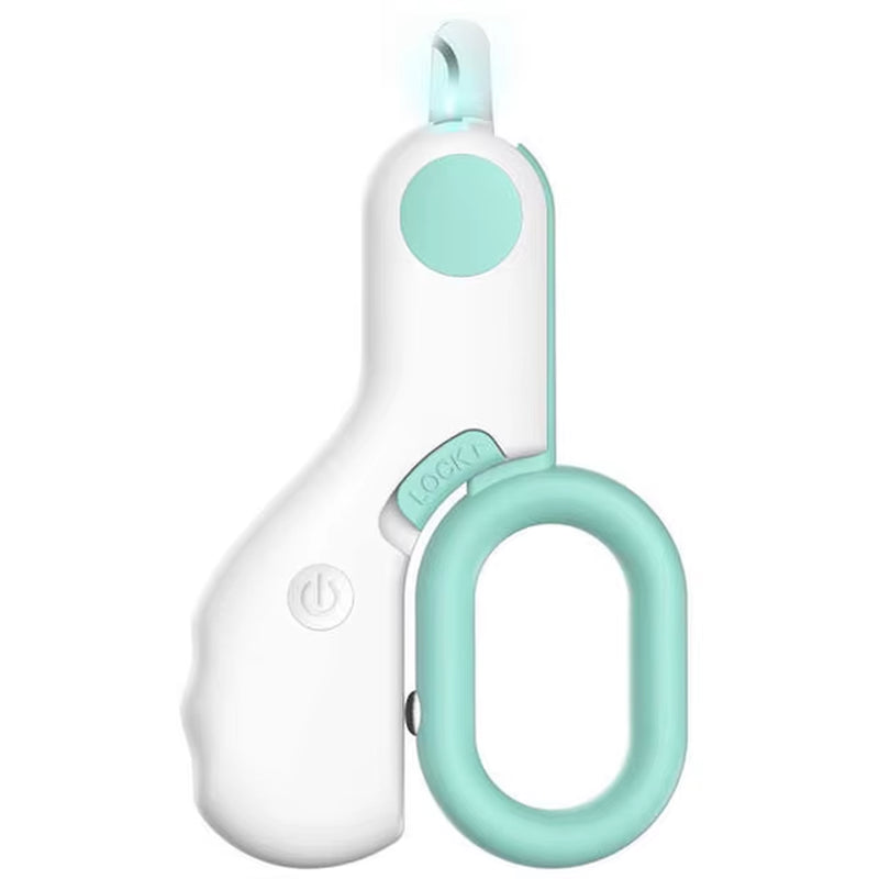 LED Light Cat Dog Nail Clipper Cutter Professional Pet Claw Trimmer with Safety Lock Puppy Kitten Animals Care Grooming Tool Kit